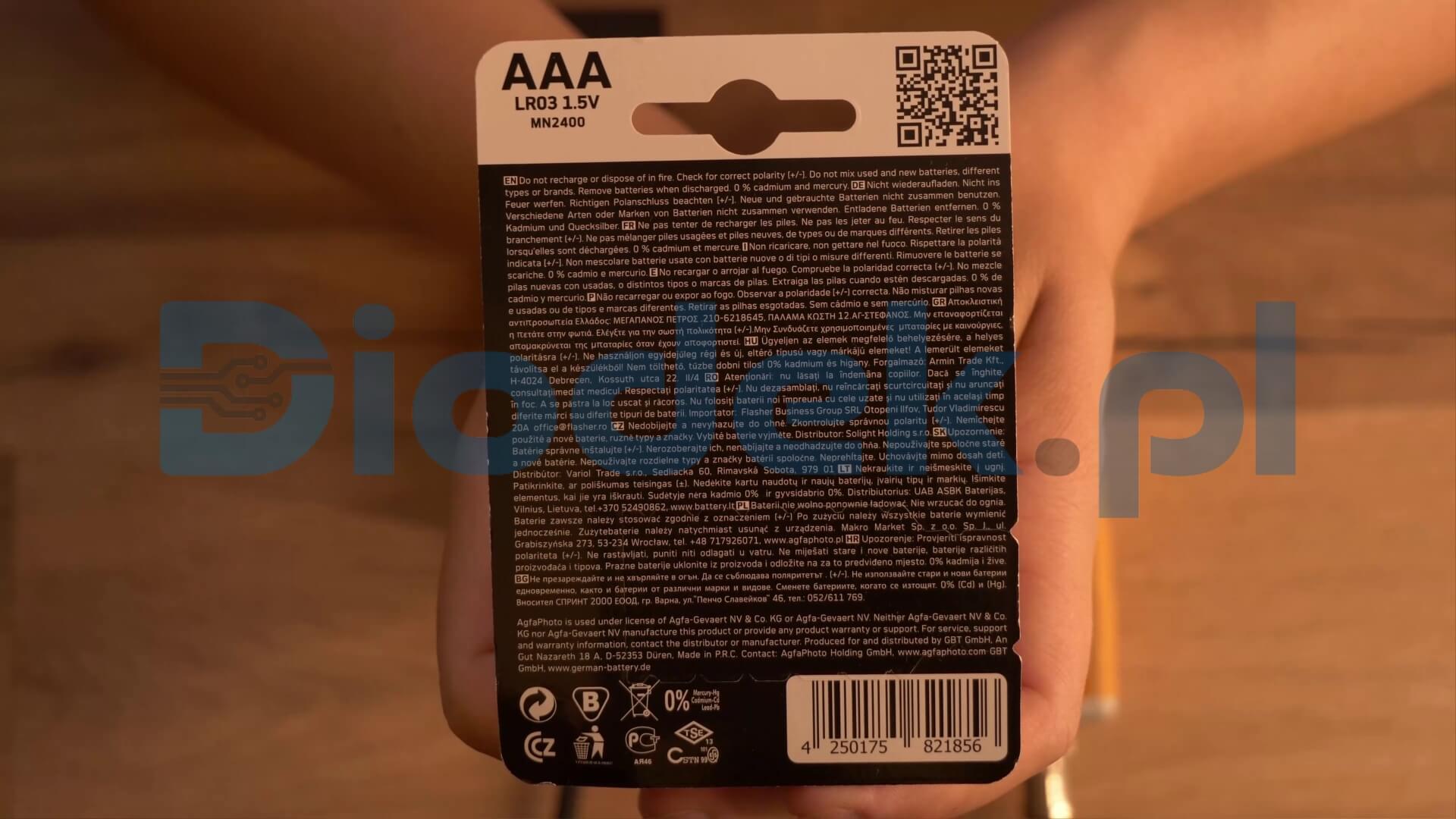 Bateria Agfa AGFAPHOTO Alkaline Ultra AAA — zdjęcie 2