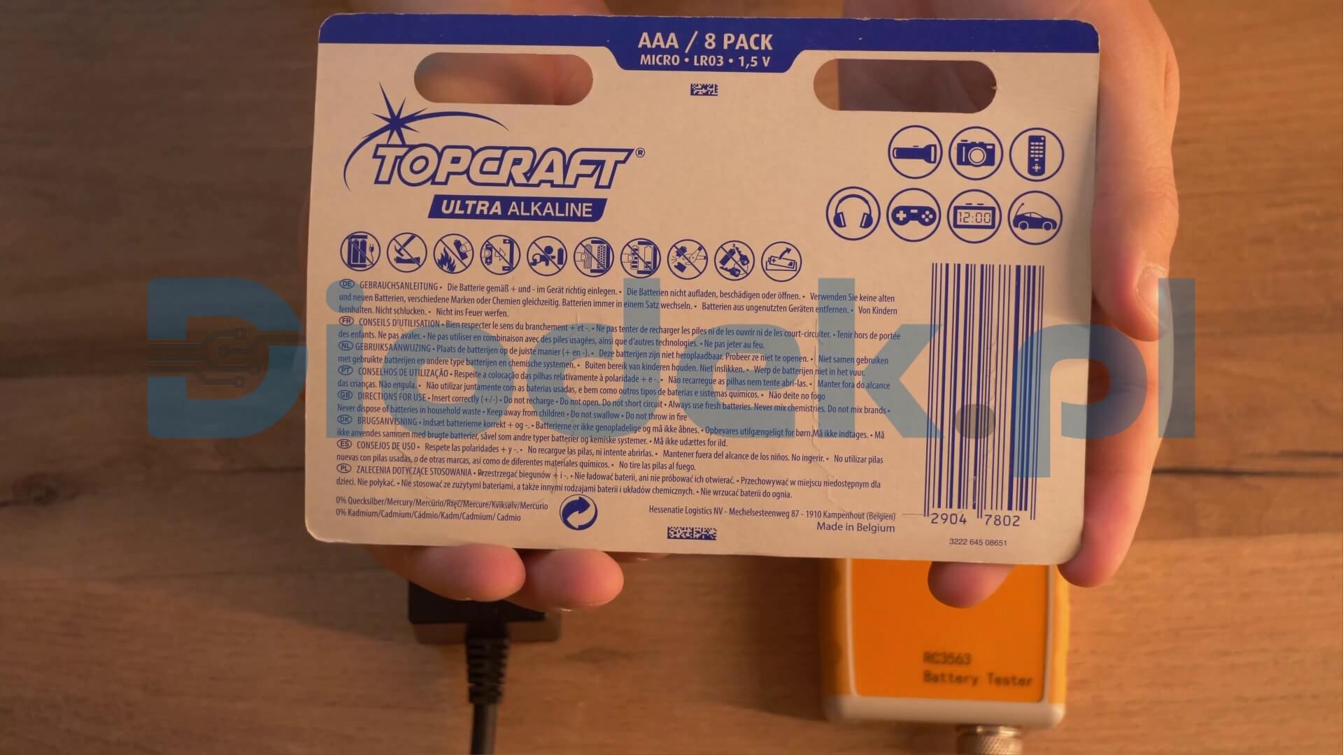 Bateria Aldi TOPCRAFT Ultra Alkaline AAA — zdjęcie 2