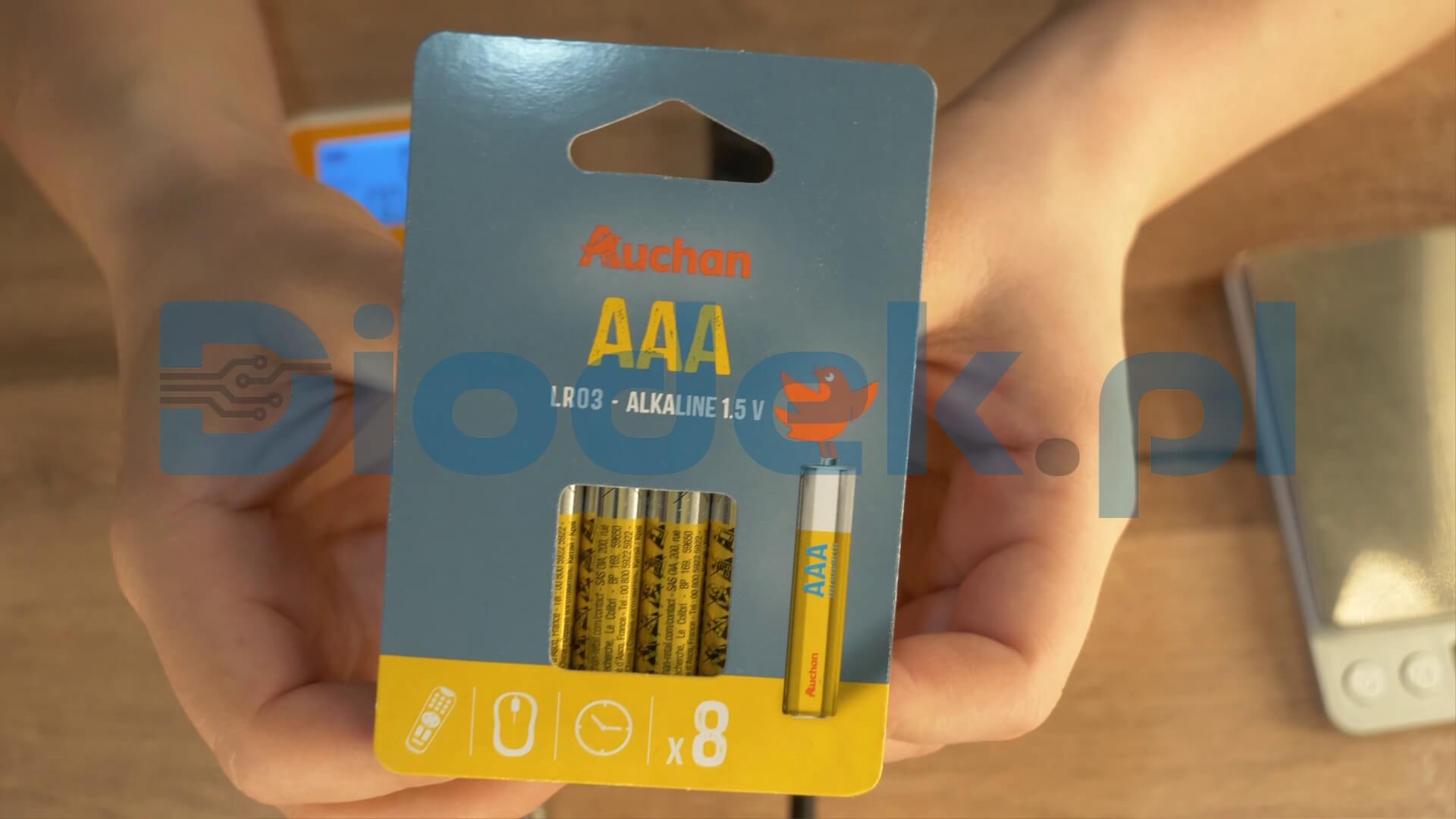 Bateria Auchan Standard NOWY MODEL 2023 AAA