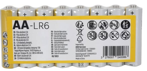 Bateria Baterie alkaliczne nr. 85207721 AA