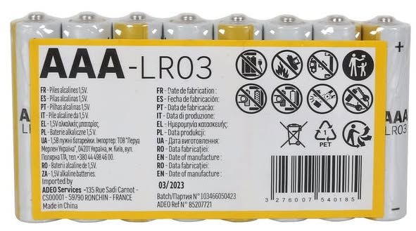 Bateria Baterie alkaliczne nr. 85207721 AAA