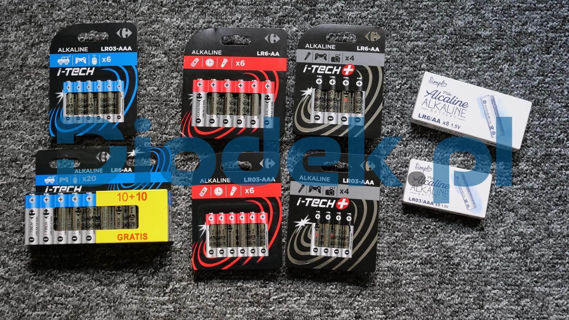 Bateria Carrefour Czerwone AAA