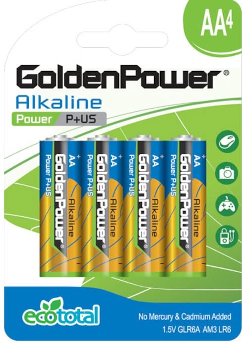 Bateria Golden Power Alkaline Power Plus AA