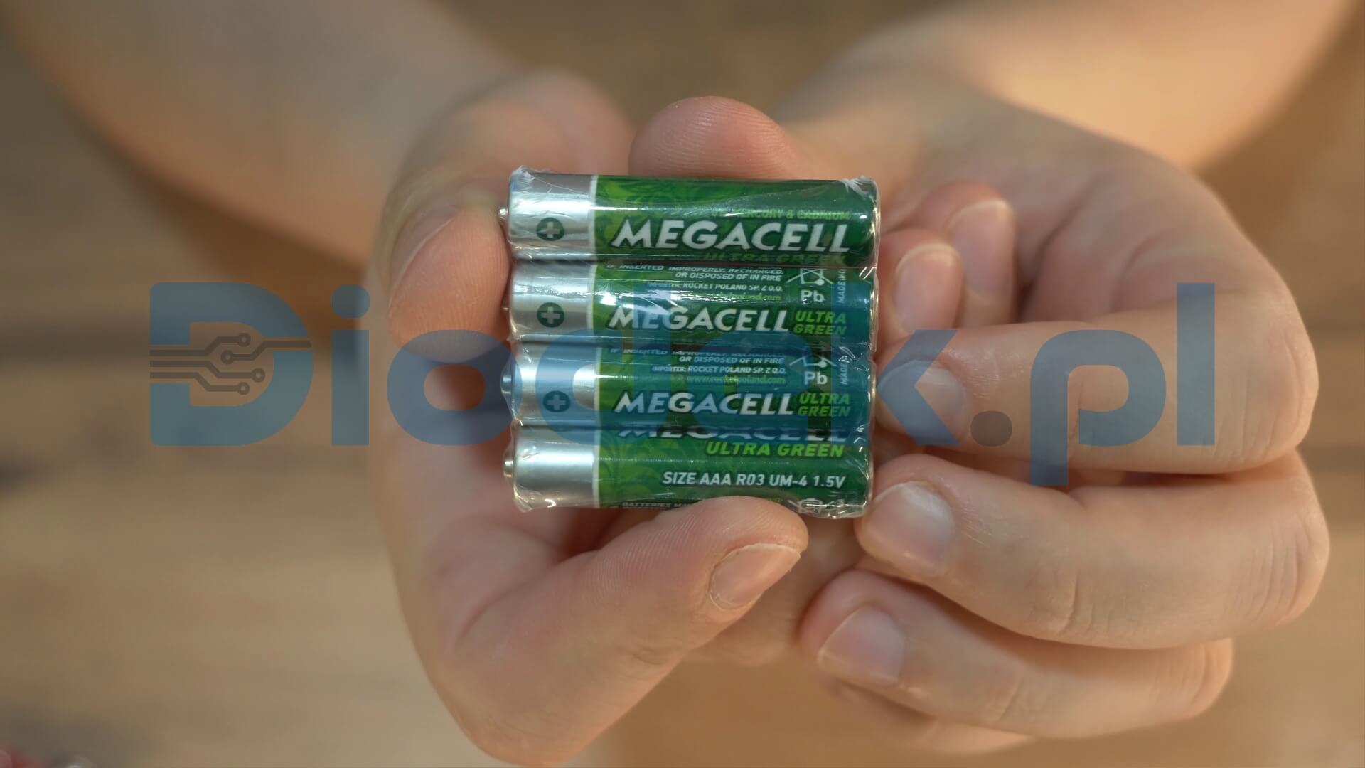 Bateria Megacell Ultragreen AAA