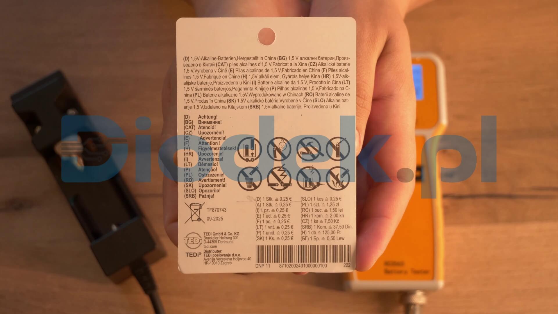 Bateria TEDI ELTA Alkaline AA — zdjęcie 2